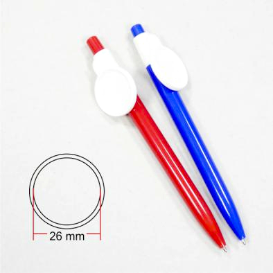 Penna in plastica tondo diam. 26 mm