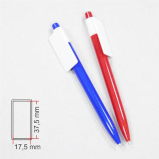 Penna in plastica rettangolo 17,3x37,5 mm