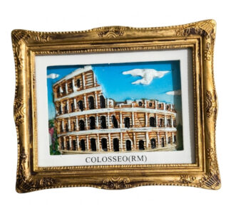Quadretto in resina con Colosseo
